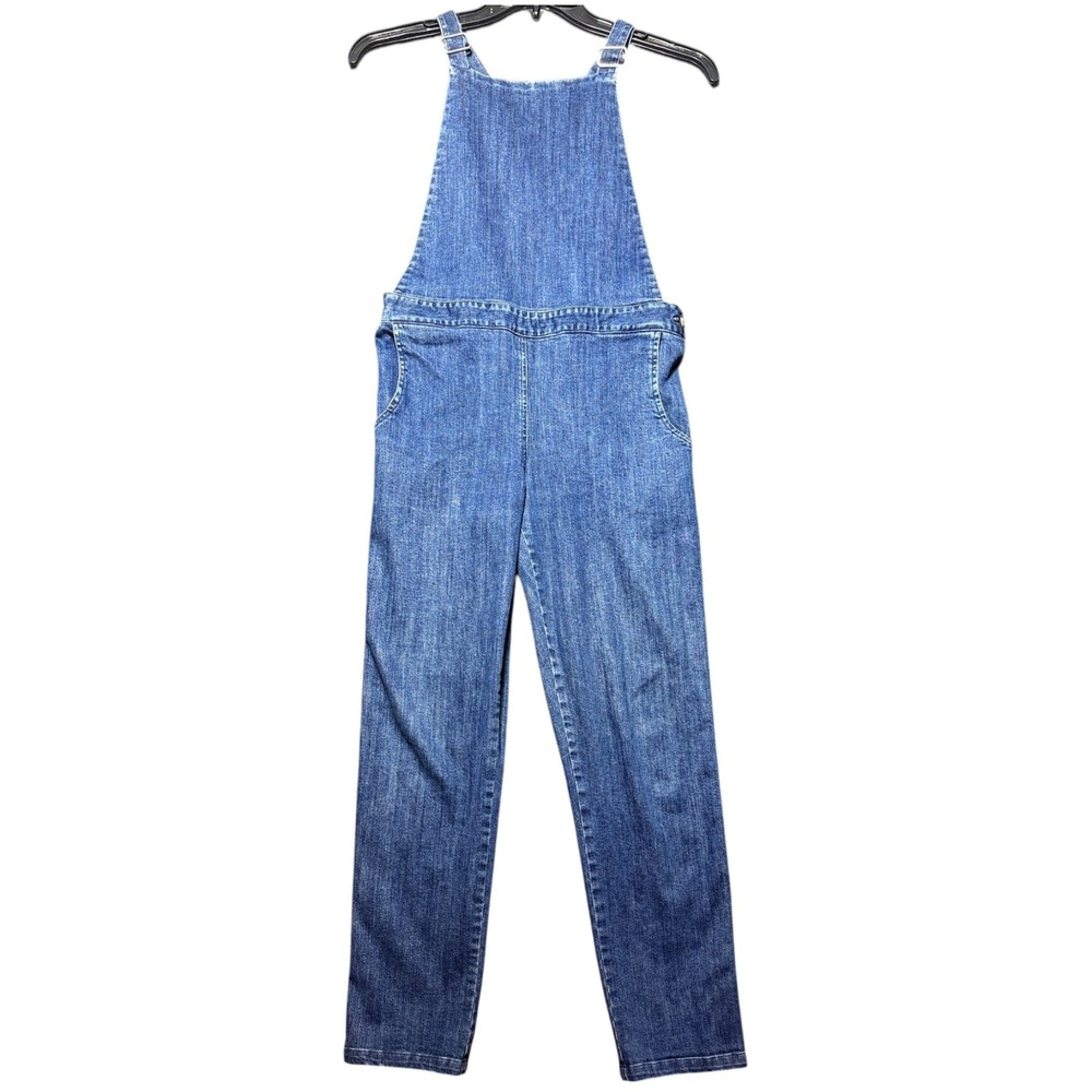 Loup Denim Overalls Women Size M Blue Slim Fit Stretch Made in NYC
